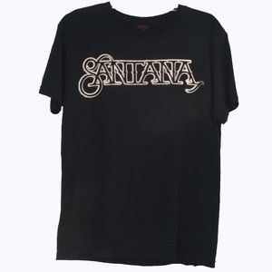 Santana Rock Band T Shirt Men Medium Retro Unisex Music Festival Concert Casual